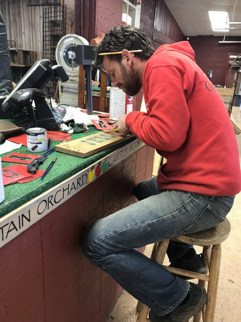 Brian making new signs