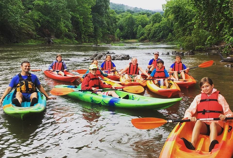 Kayaking with kids with Rivanna River Company