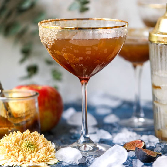 Apple butter bourbon cocktail