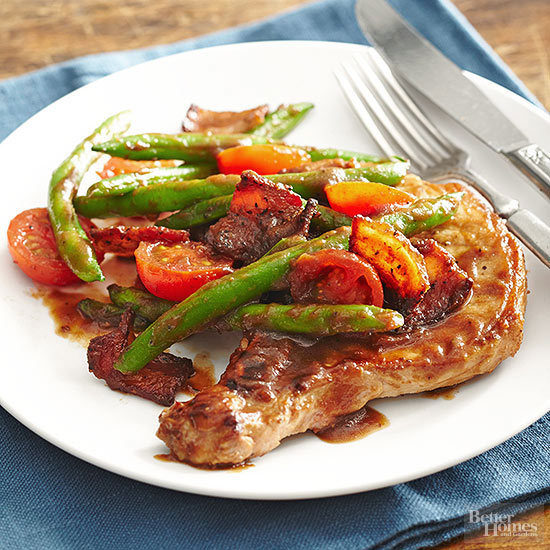 Pork Chops Primavera recipe by BHG