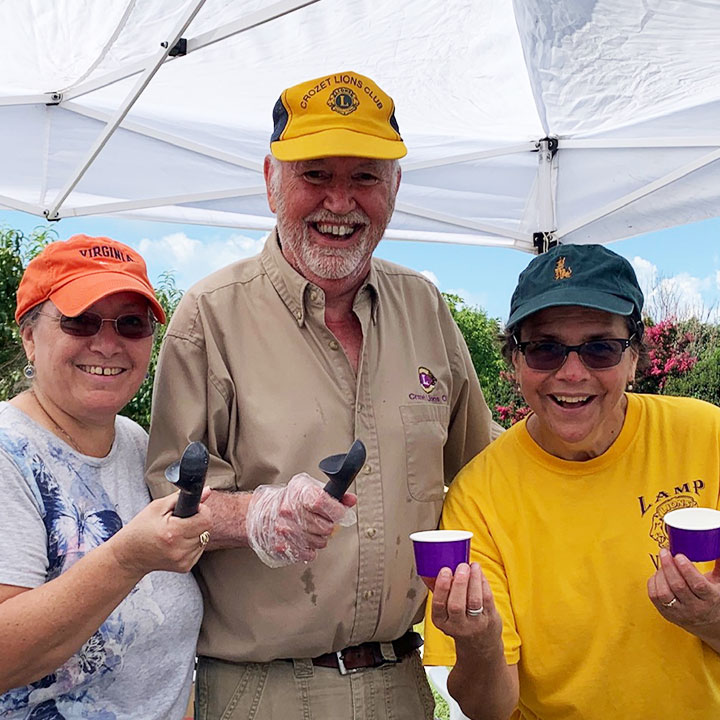 Peach Ice Cream Days is a fundraiser by the Lions Club Crozet at Chiles Peach Orchard